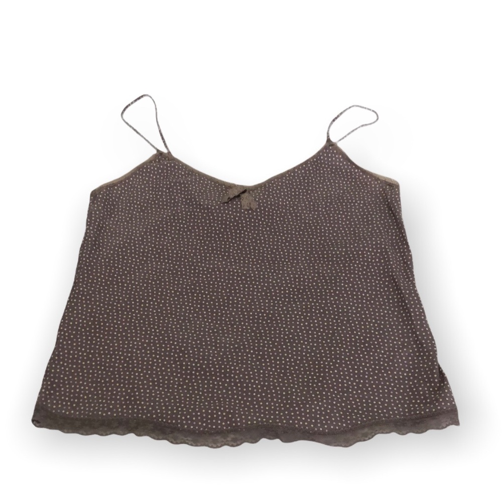 Victoria’s Secret Angel Lavender Lace Polka Dot Tank Size M